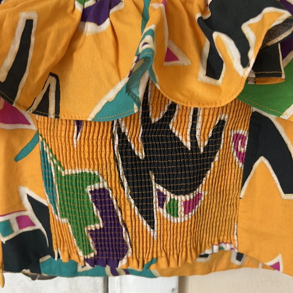 Zara Printed Crop Sleeveless Boho Top Size M - Picture 6 of 11